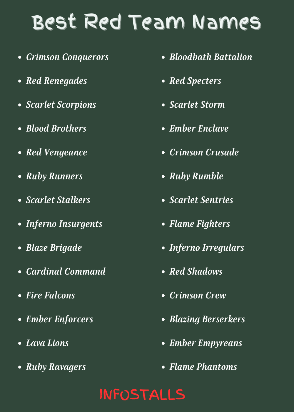 Best Red Team Names