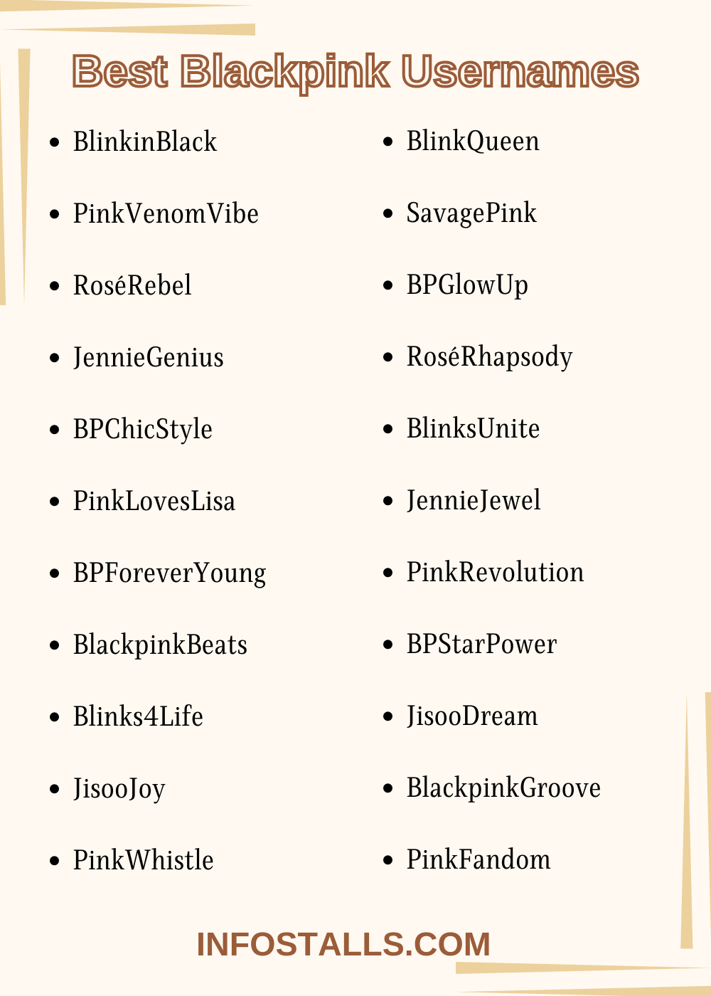 Best Blackpink Usernames