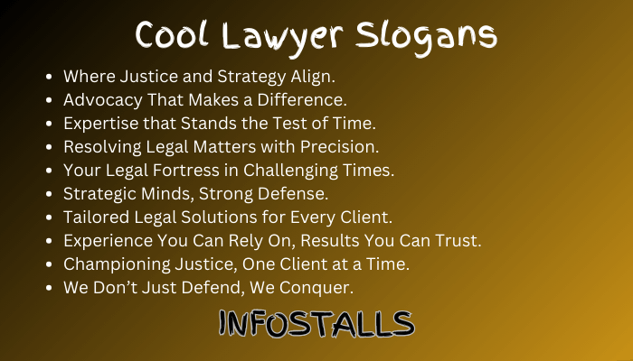 Cool Lawyer Slogans