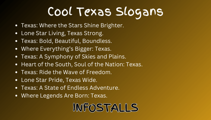 Cool Texas Slogans