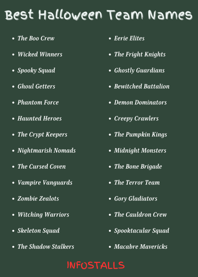 Halloween Team Names Halloween Team Names