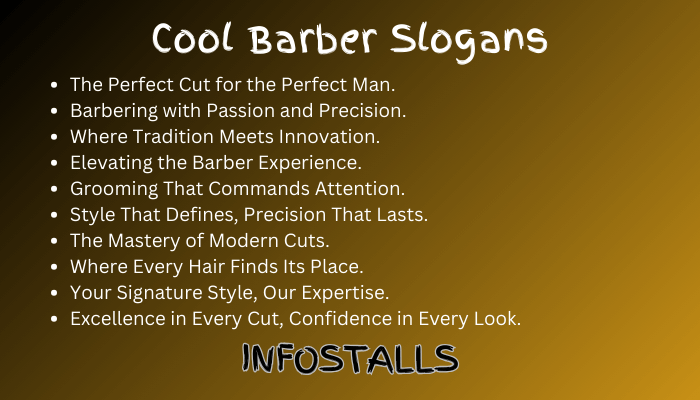 Cool Barber Slogans