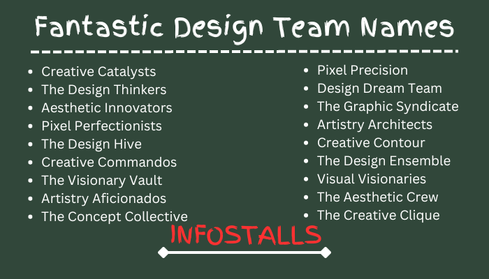 Fantastic Design Team Names
