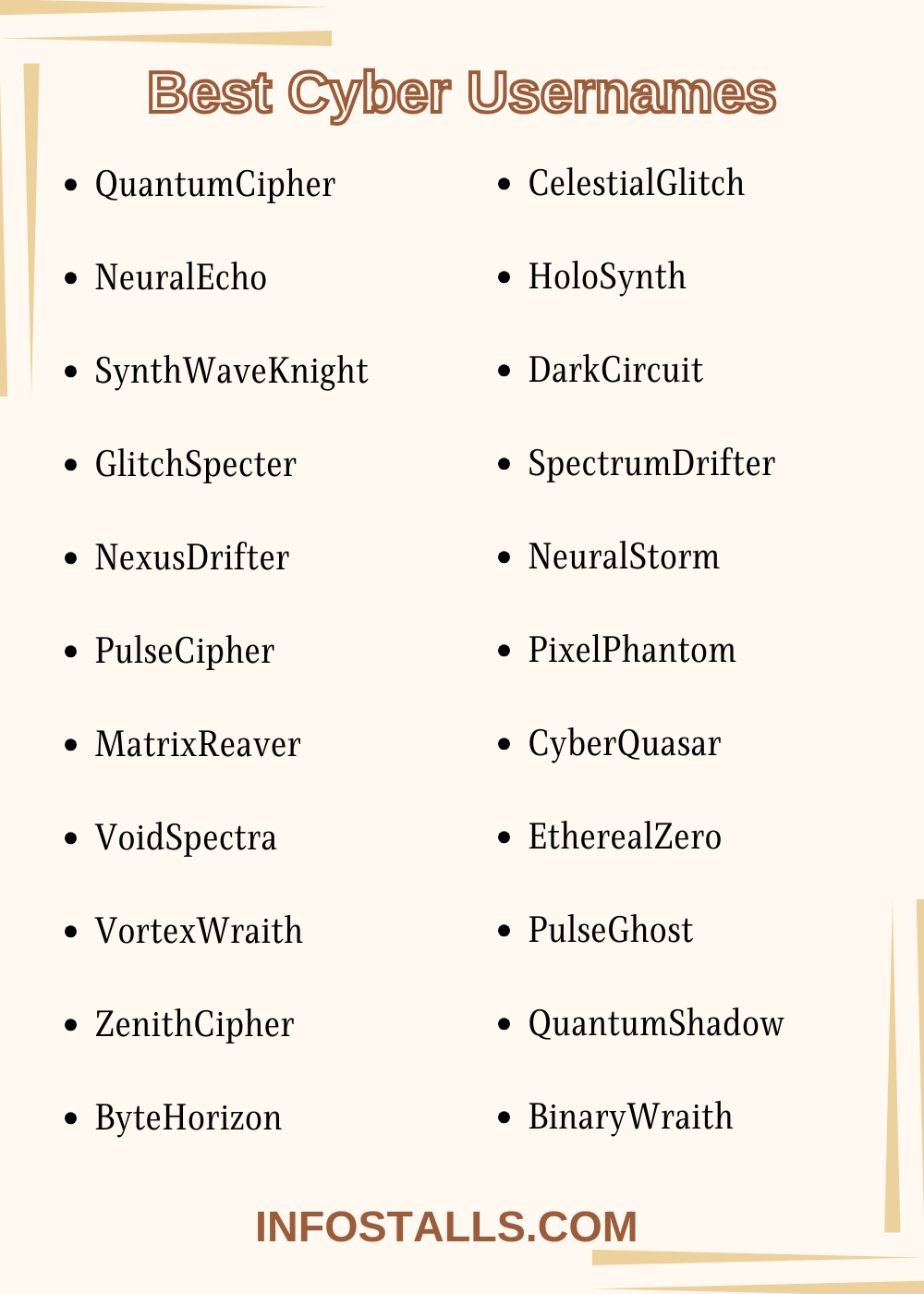 Best Cyber Usernames