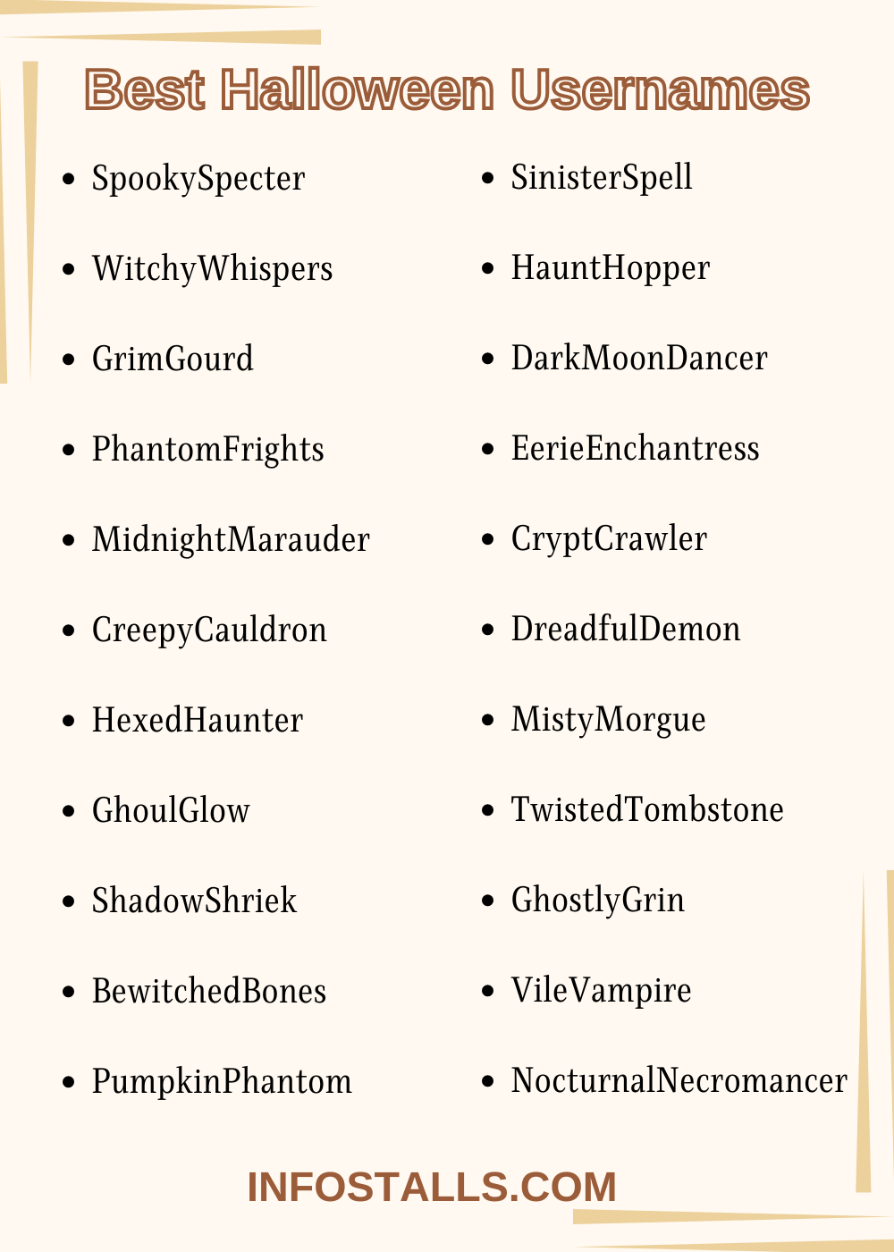 Best Halloween Usernames