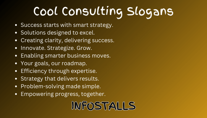 Cool Consulting Slogans