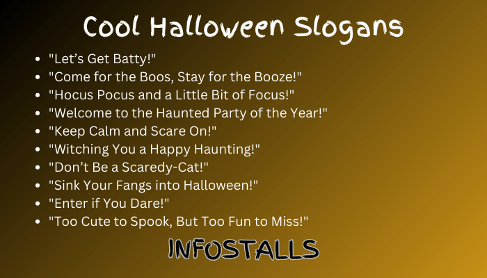 Cool Halloween Slogans