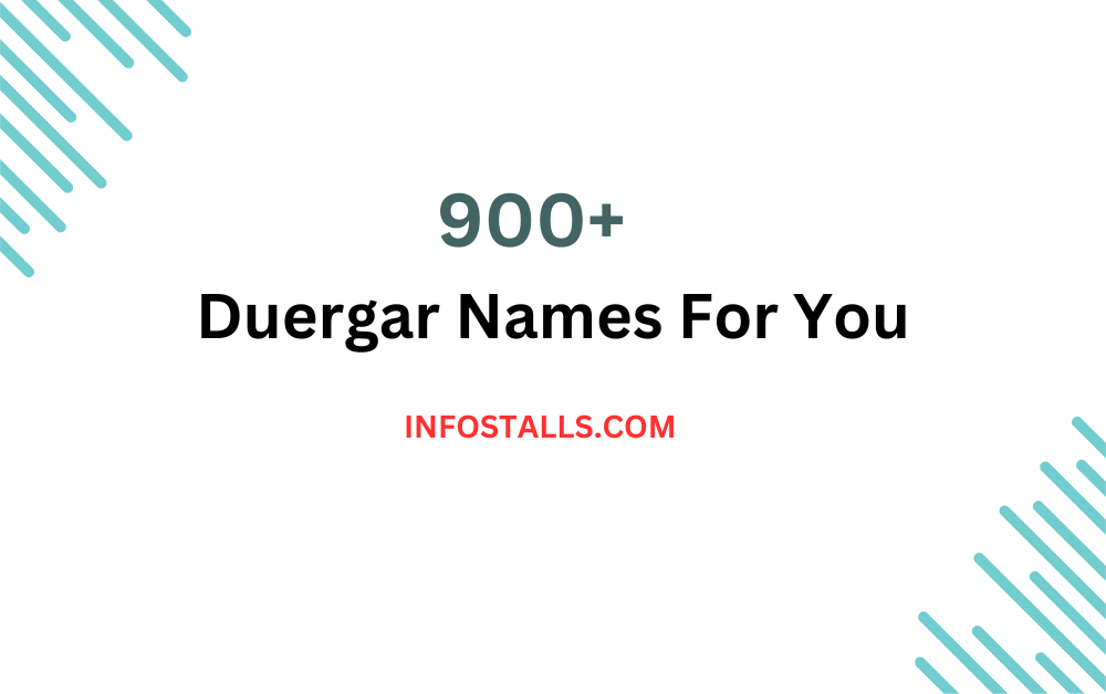 Duergar Names
