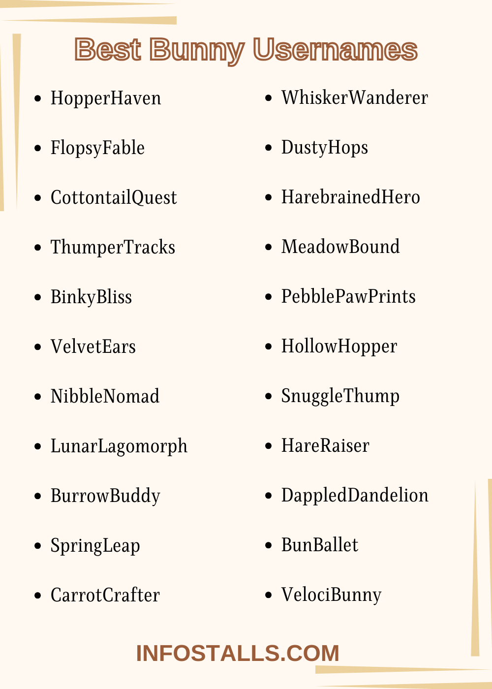 Best Bunny Usernames