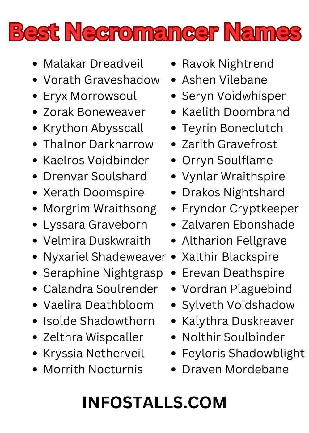 Best Necromancer Names
