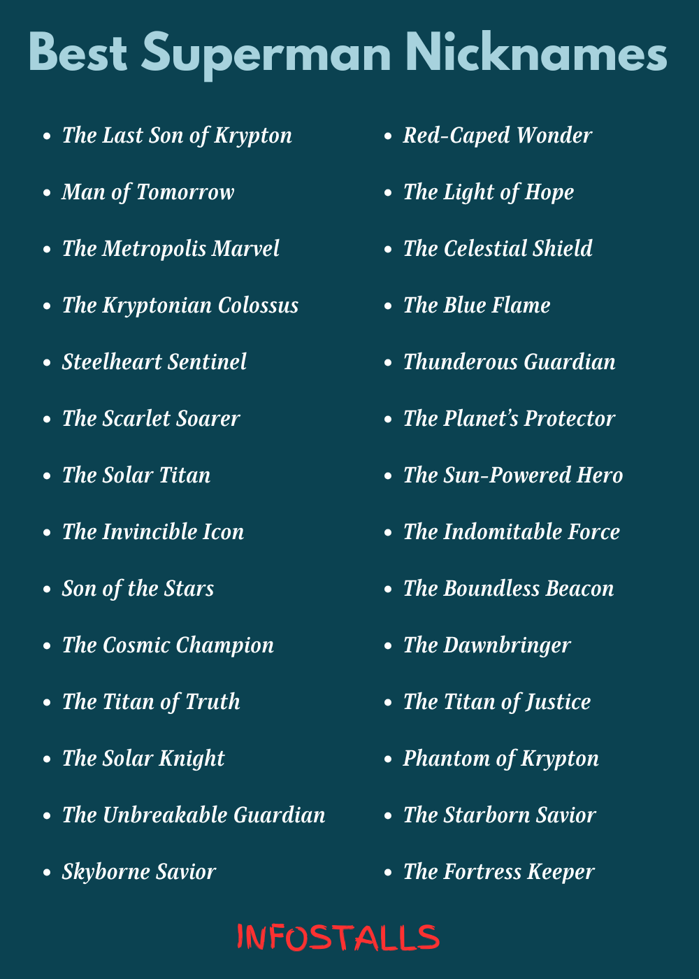 Best Superman Nicknames