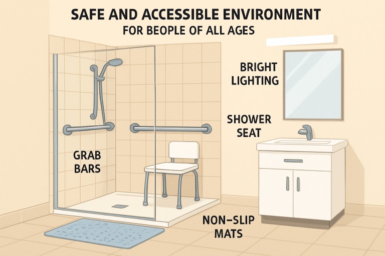 Comfortable Bathrooms for All Ages